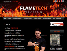 Tablet Screenshot of flametechheating.com